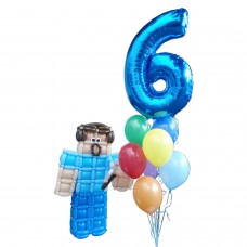 Оформлення кульками Майнкрафт Стив